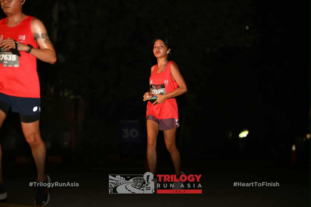 Sabrina running a half marathon